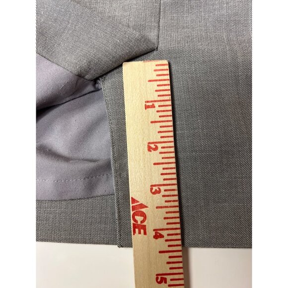 Anthropologie Cartonnier Tencel Blend Ruched Grey Pencil Skirt Women's Size 6 - Picture 5 of 9